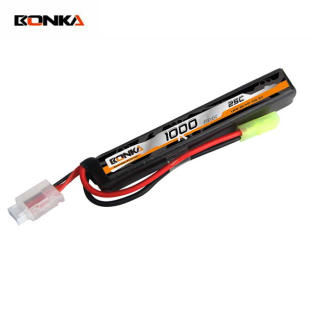 BONKA 1000mAh 25C 3S-1-A Airsoft Gun LiPo Battery